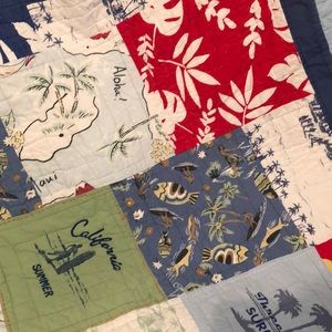 Pottery Barn Hawaiian Twin Quilt and Sham